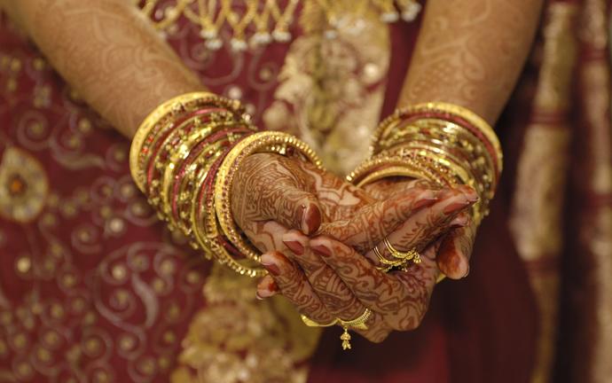 Traditioneller Brautschmuck in Indien