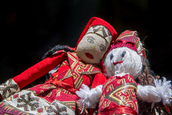 Traditionelle armenische Puppen
