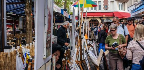 Künstlermarkt in Paris
