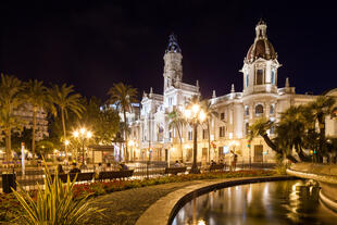 Valencia bei Nacht