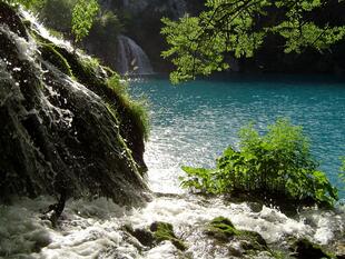 Wasserspiel im Nationalpark Pltivicer Seen