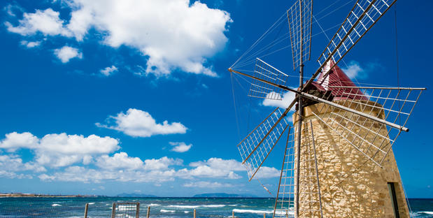 Windmühle von Trapani