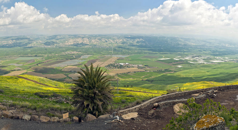 Blick auf jordanisches Tal