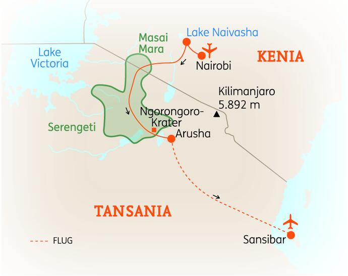 15 Tage Tansania Rundreise Höhepunkte Sansibar 2020