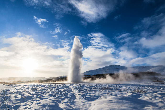 Geysir Strokkur Winter