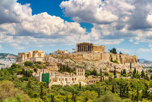 Parthenon der Akropolis an einem Sommertag