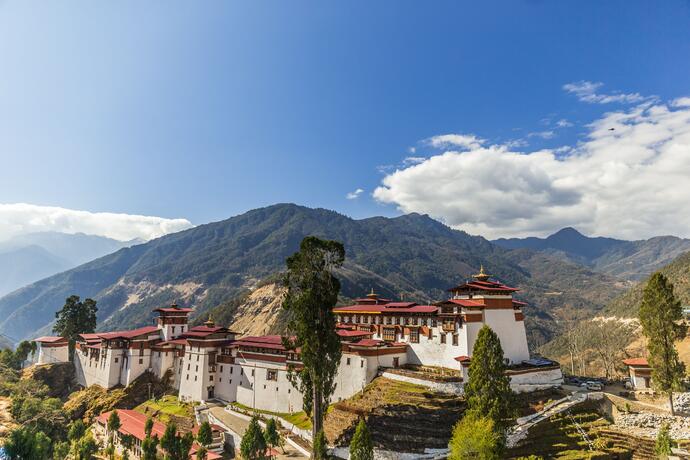 Trongsa Dzong in Bumthang, Bhutan