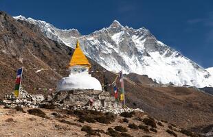 Stupa am Mount Everest