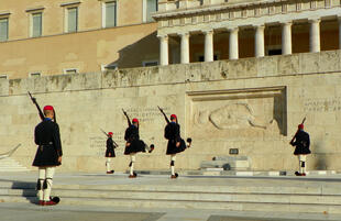 Wachablösung am Syntagma-Platz