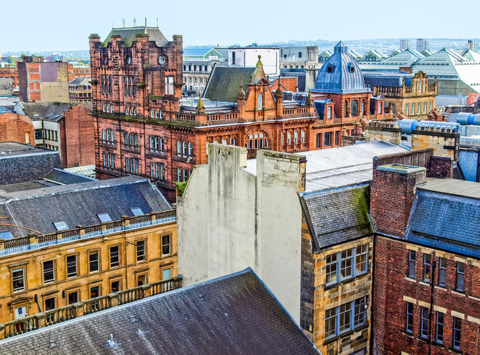 Blick über Glasgow