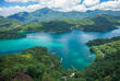 Panoramablick auf den Sun Moon Lake