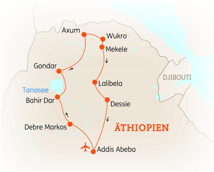 14 Tage Äthiopien Rundreise Höhepunkte im Norden 2020