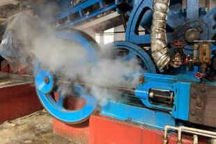 Dampfmaschine zur Verarbeitung von Zuckerrohr
