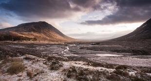 Glen Coe in den Schottischen Highlands