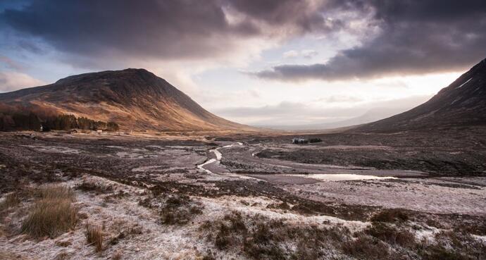 Glen Coe in den Schottischen Highlands