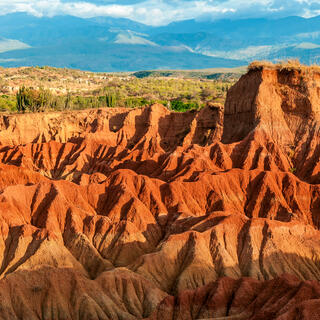 Rote Wüstenlandschaft von Tatacoa