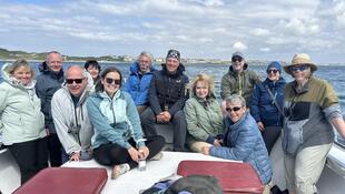 SKR-Reisegruppe auf Walbeobachtungstour