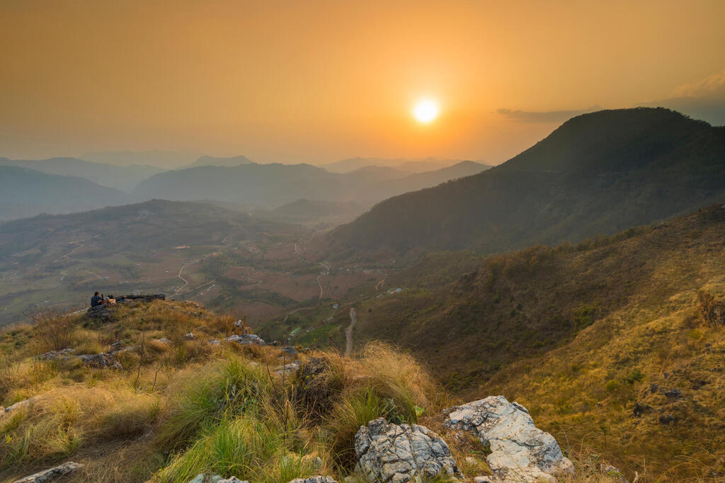 Ausblick auf die umliegenden Berge von Bandipur