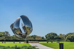 Blumenskulptur in Buenos Aires