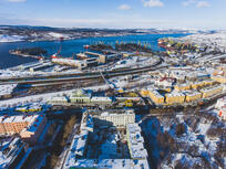 Luftansicht von Murmansk