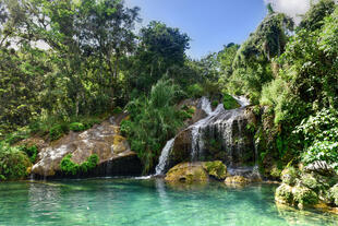 Wasserfall im Naturpark El Nicho