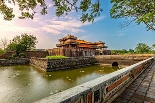 Blick auf den Kaiserpalast in Hue