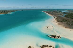 Piratenkanal in Bacalar in Mexiko