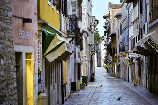 enge Gassen der Stadt Porec