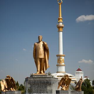 Independence Park in Turkmenistan 