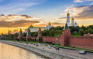 Moskauer Kreml im Sonnenuntergang