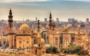 Sultan-Hasan-Moschee und ar-Rifa'i-Moschee in Kairo