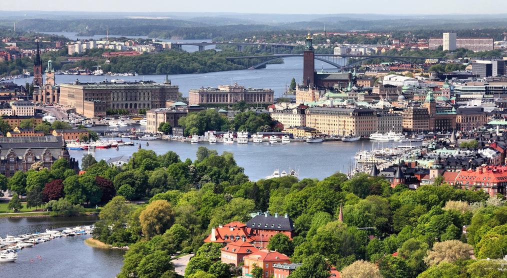 Blick auf die Altstadt und die Insel Djurgården