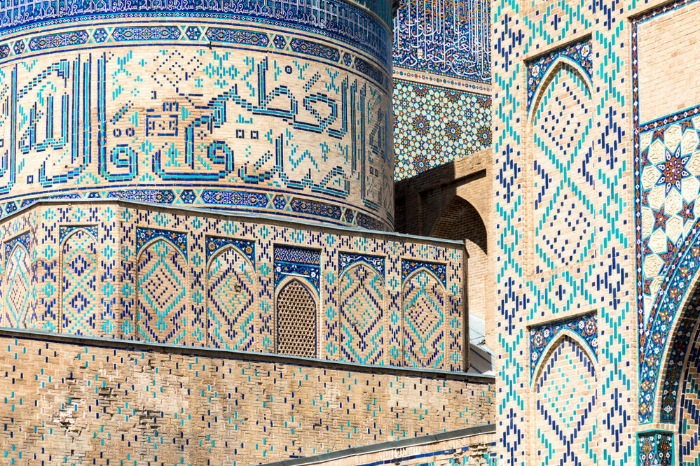 Mosaik in der Bibi Chanum Moschee 