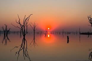 Sonnenuntergang auf dem Lake Kariba