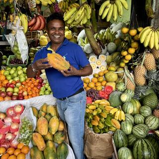 Ausflug auf den Markt in Kandy