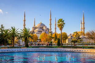 Blaue Moschee vom Sultan Ahmet Park aus