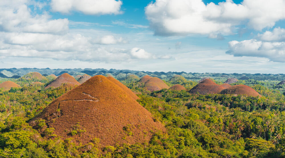 Chocolate Hills in Bohol auf den Philippinen