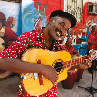 Straßenmusiker in Santiago de Cuba