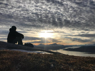 Blick vom Ørnfløya bei Tromsø