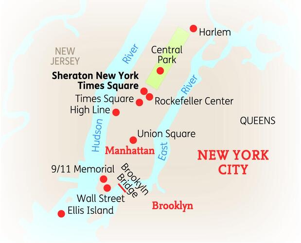 7 Tage Standortreise New York City: Sheraton New York Timessquare
