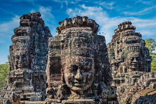 Gesichter des Bayon-Tempel in Angkor 