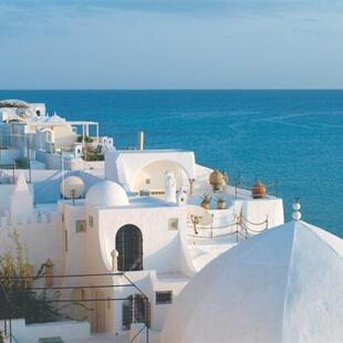 Tunesien: Weiße Häuser von Hammamet