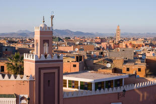 Blick auf Marrakesch