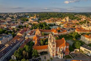 Blick auf die Altstadt von Vilnius 