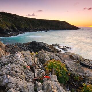 Sonnenuntergang über der Küste St. Ives'