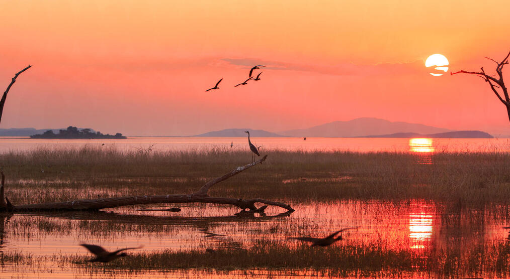 Sonnenuntergang am Lake Kariba