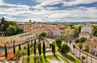 Blick auf die Altstadt von Montpellier