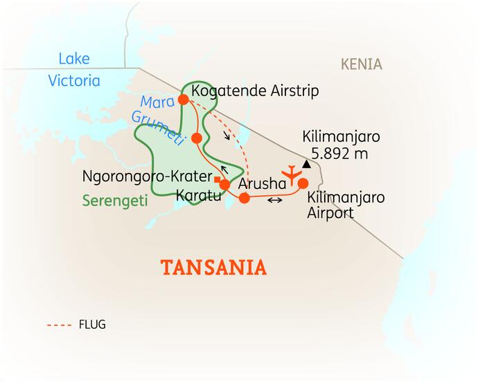 10 Tage Tansania Rundreise zur großen Tierwanderung 2023