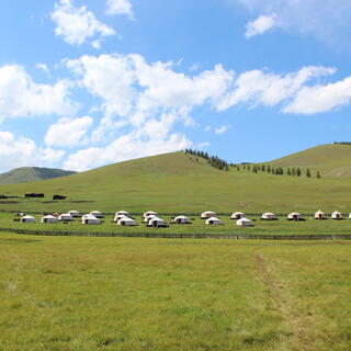 Ger Camp in der Mongolei