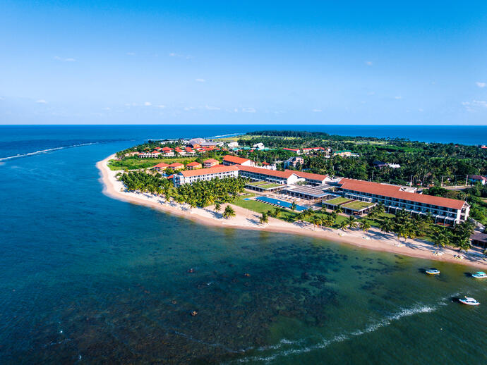 Amaya Beach aus der Vogelperspektive
